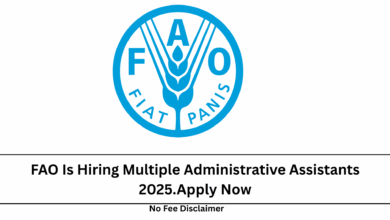 FAO Is Hiring Multiple Administrative Assistants 2025.Apply Now